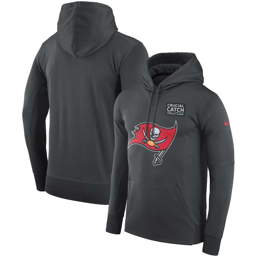 Men's Tampa Bay Buccaneers Anthracite Nike Crucial Catch Performance Hoodie,We sell and wholesale Men's Tampa Bay Buccaneers Anthracite Nike Crucial Catch Performance Hoodie on line form chian!